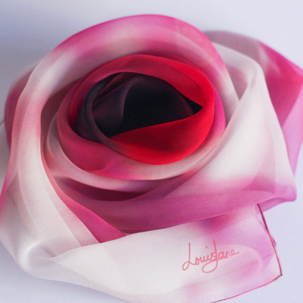 Japanese Orchid Cashmere & Designer Silk Square Scarf – Louis Jane