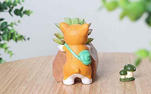 Cute Dog Pushing Pencil Planter (without Plant)