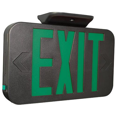 Compass CELS2RNE LED Exit Sign by Hubbell, Edge-Lit, Double-Face, Surf ...