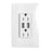 Lutron Electrical Outlet, 15A USB Tamper Resistant Receptacle - Snow