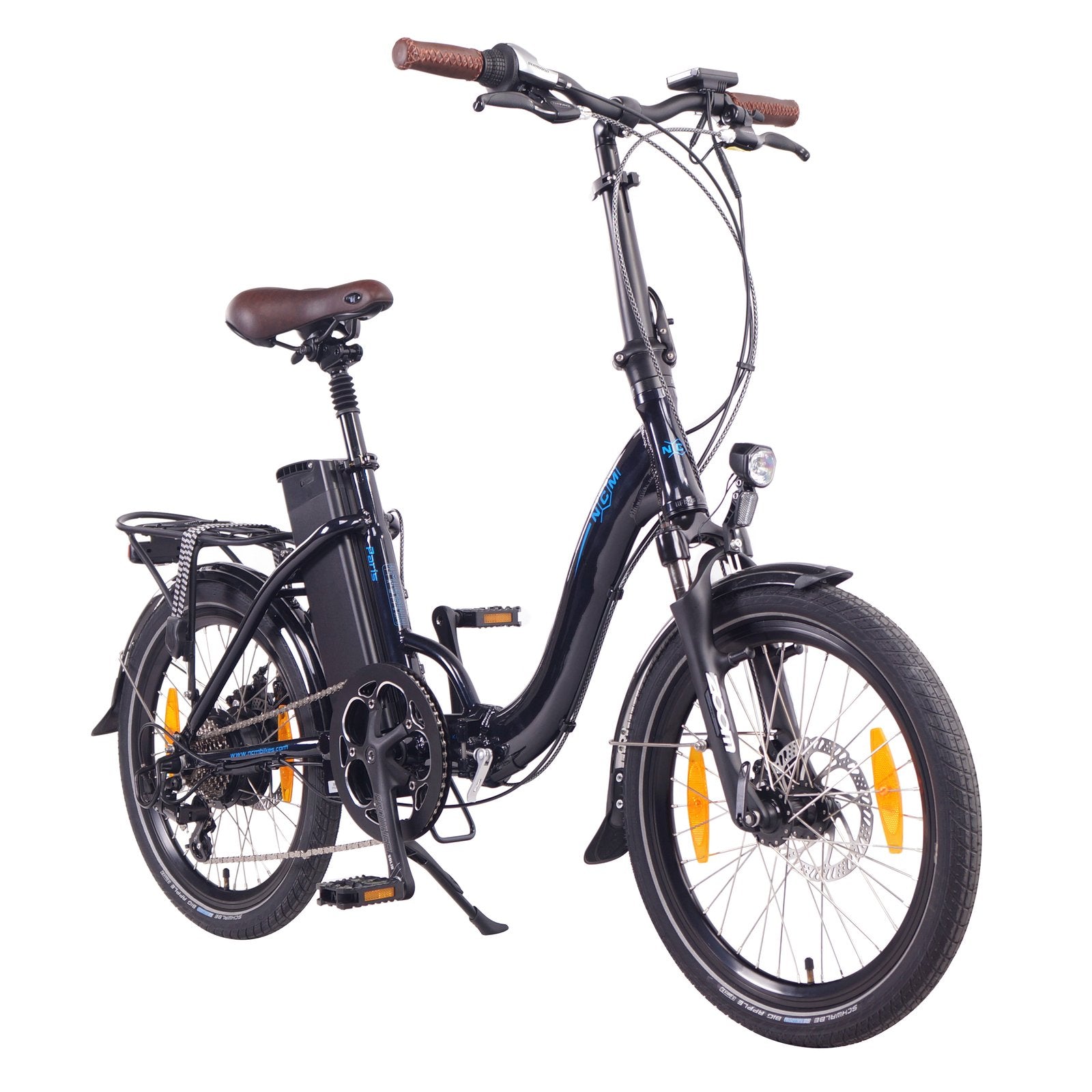 NCM Paris+ Folding E-Bike, 250W, 36V 19Ah 684Wh Battery, Size 20