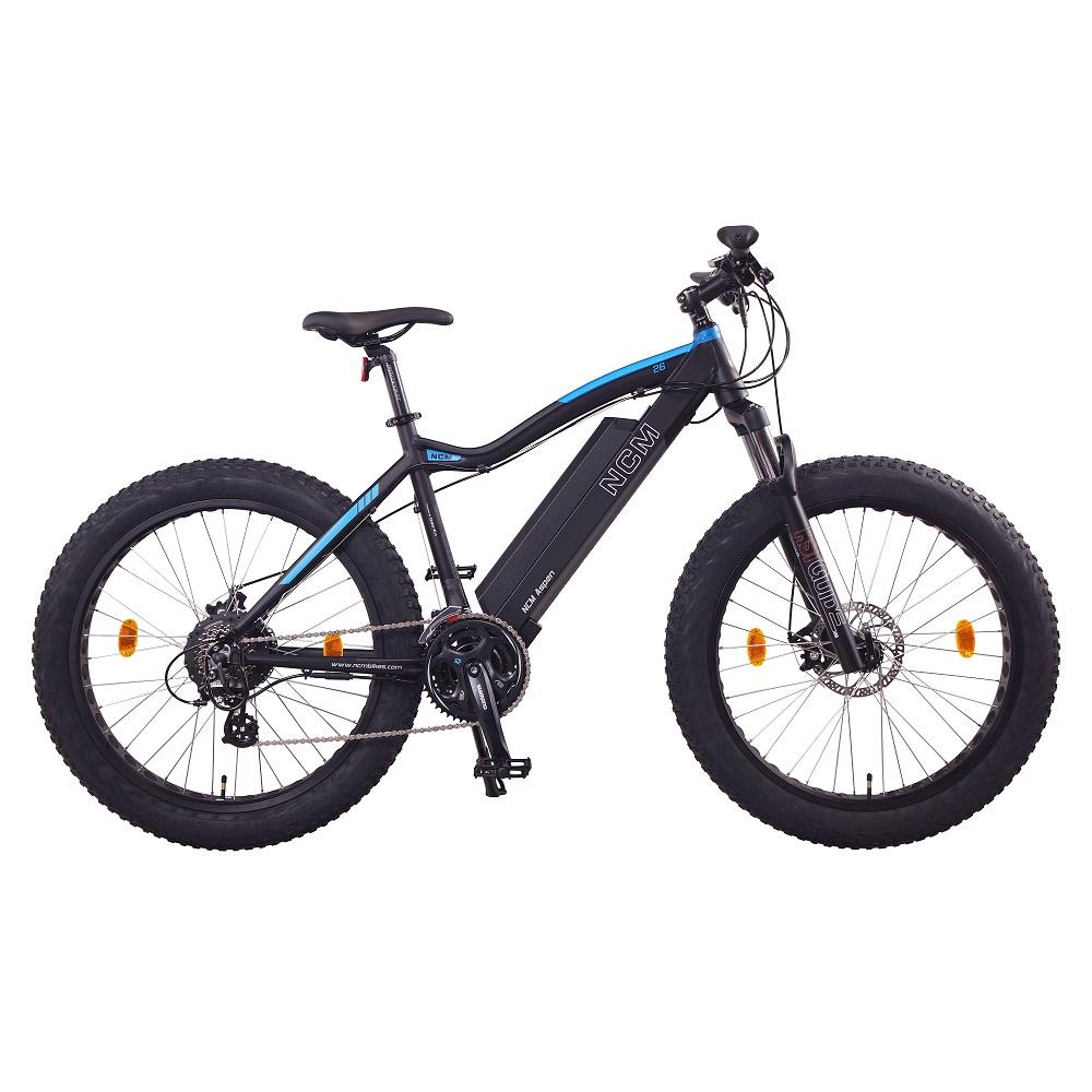 NCM Aspen Fat Electric Bike,E-Bike ,48V 13Ah 250W, E-MTB 624Wh Battery [Black 26]