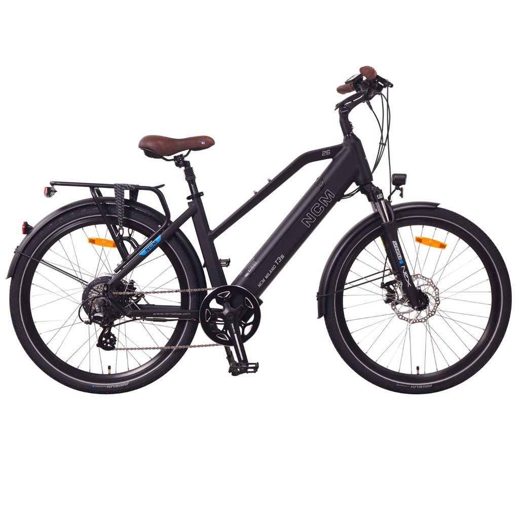 NCM Milano T3s Step Trekking E-Bike, City Electric Bike, 250W, 48V 12Ah 576Wh Battery