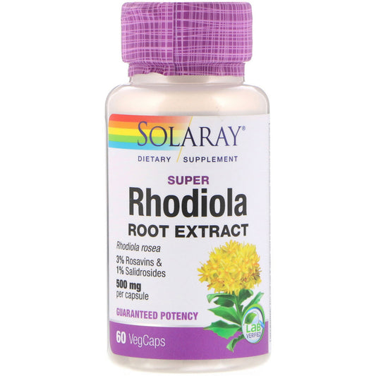 NOW Supplements, Rhodiola 500 mg, Helps Body Adapt to Stress of