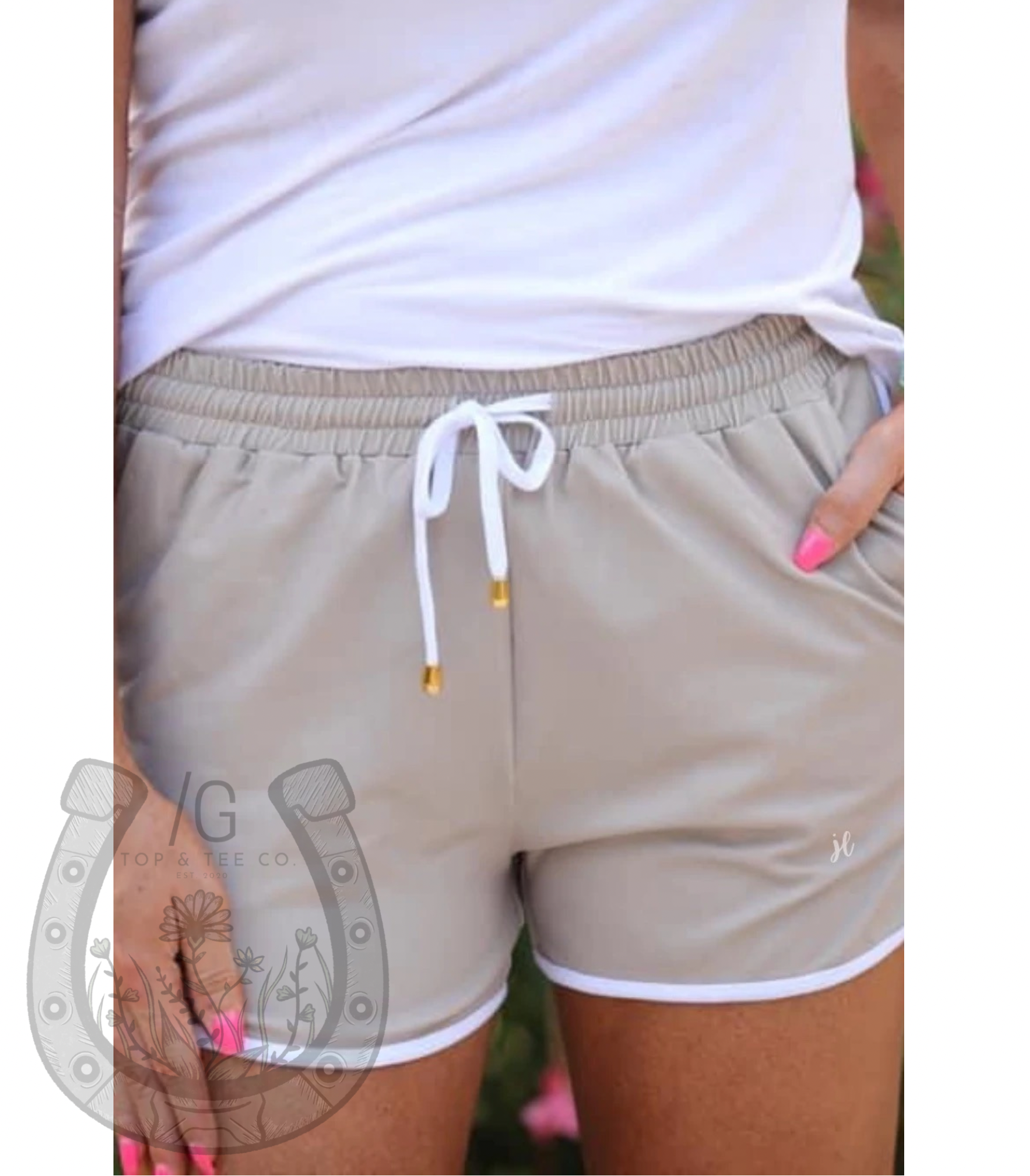 Solid Natural Everyday Comfy Shorts