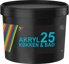 Mal.- Akryl 25 Køkken Og Bad - 3 L