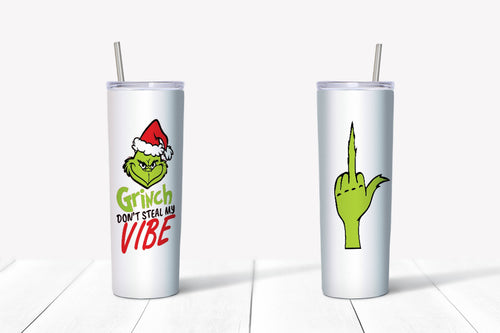 Grinch I'm Grumpy with Finger Tumbler – Backyard Peddler's Daughter