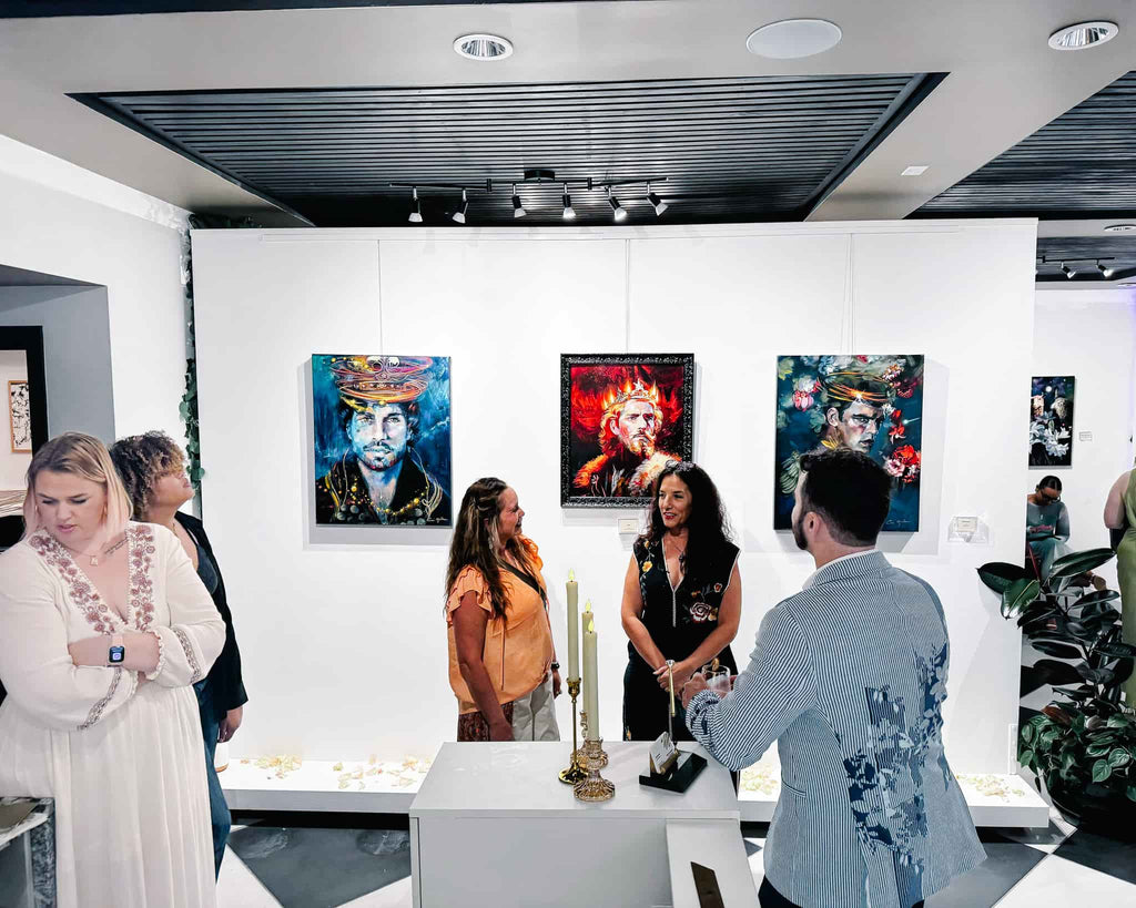 Gallery shot of Elli Milan's solo art exhibit "Step Into the Song of Songs"