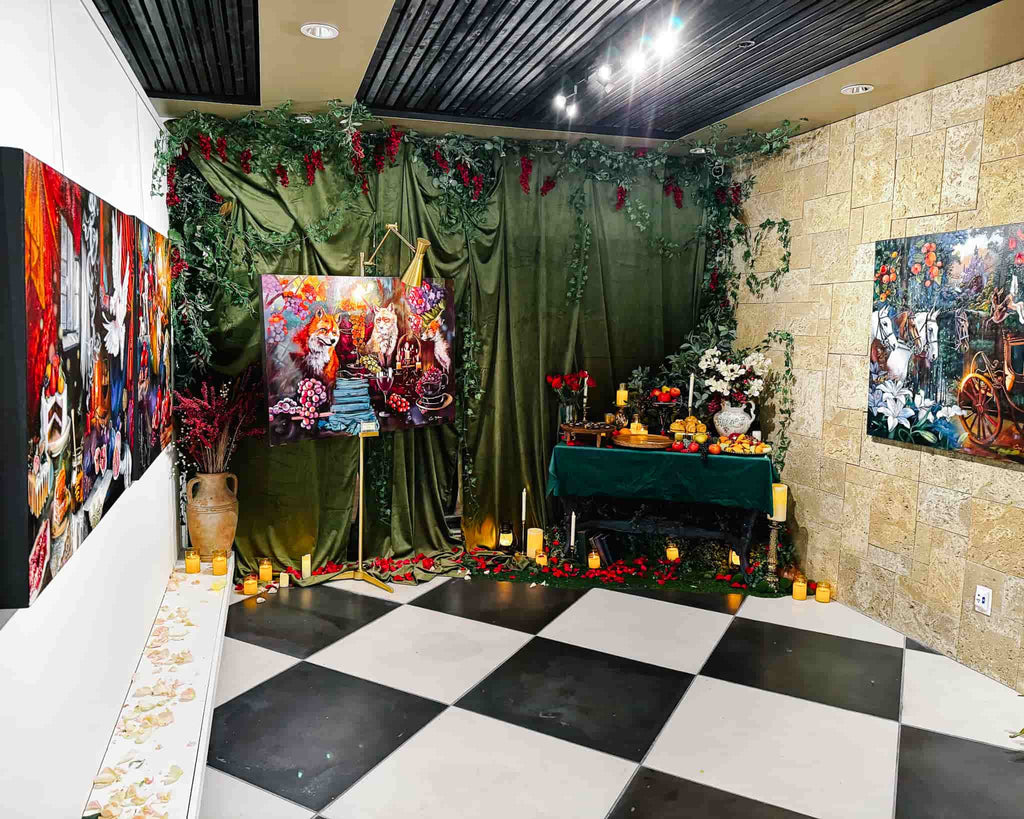 Gallery shot of Elli Milan's solo art exhibit "Step Into the Song of Songs"