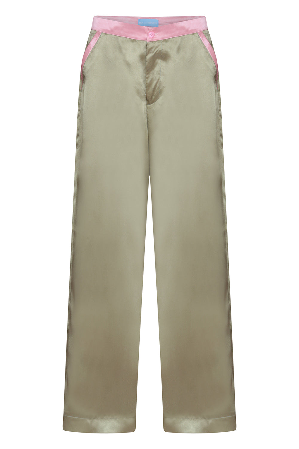 Navy Silk Trousers – No Emotions