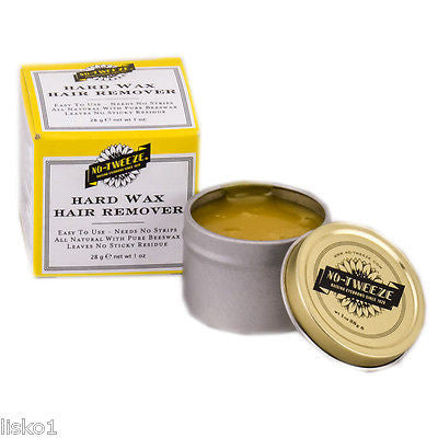 No Tweeze Hard Wax Easy Hair Remover Pure Beeswax 1 Oz No