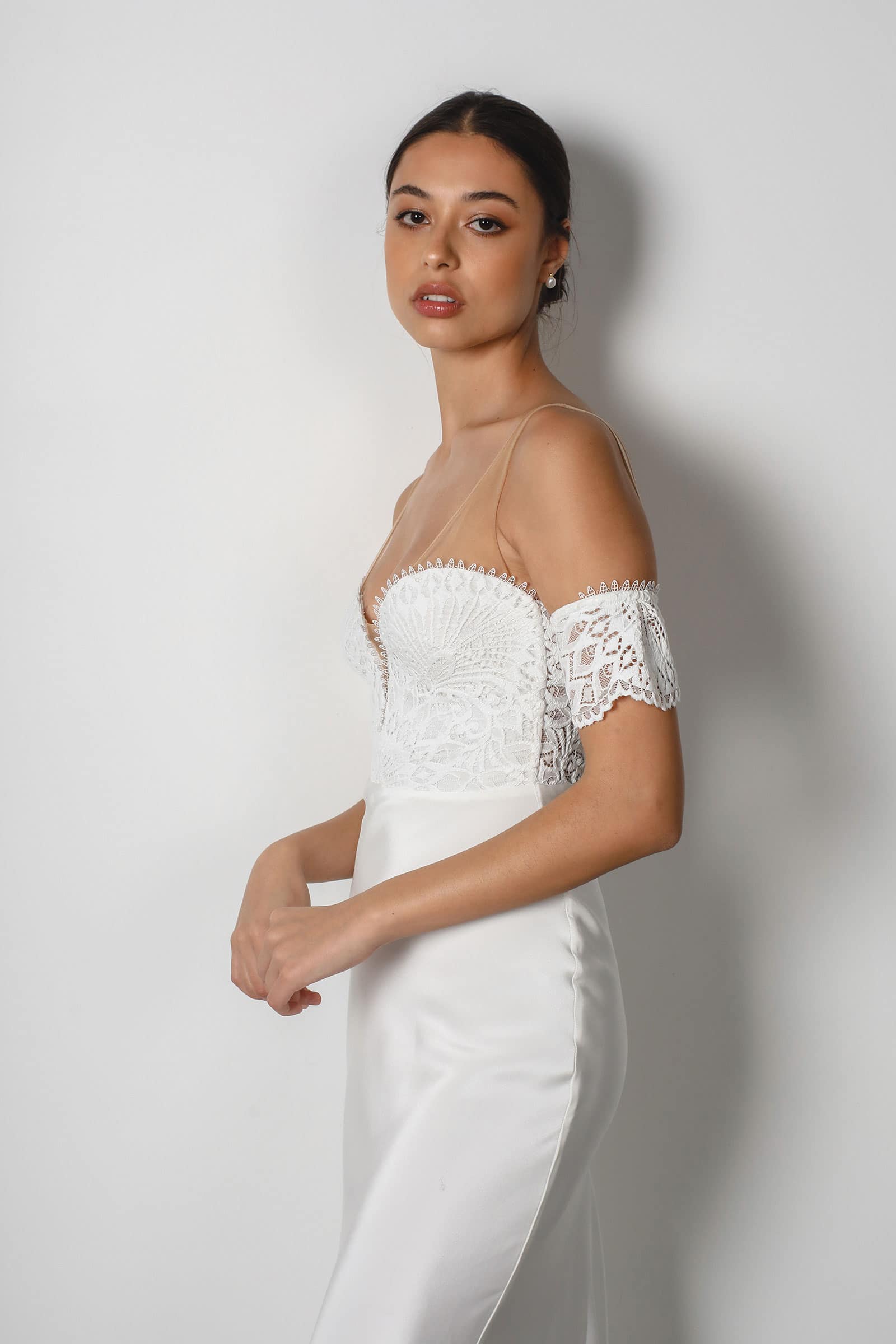 Liliana | Silk & Lace Wedding Gown | Made to Order Customised – Grace ...