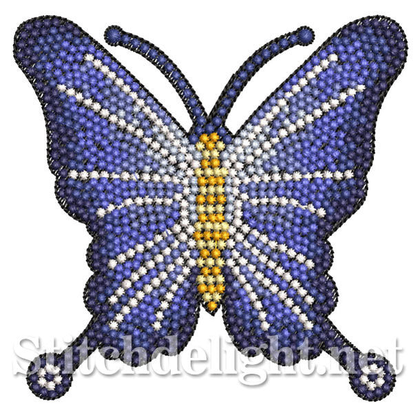 Profile Butterfly Includes Both Applique and Stitched – Blasto Stitch