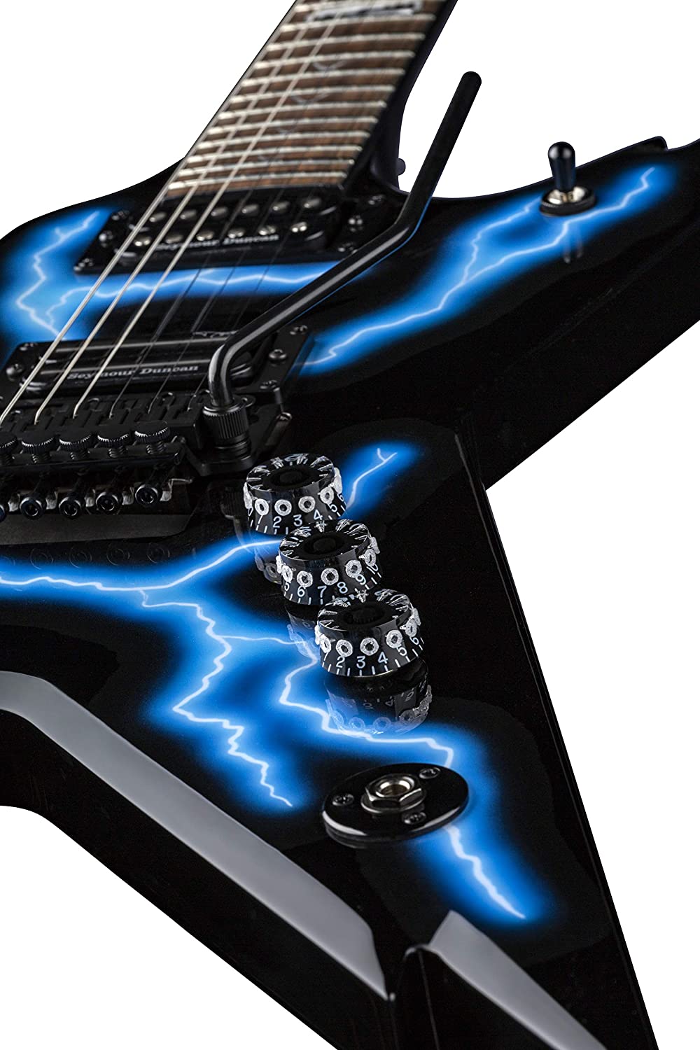 Dean Guitars Dimebag Razorback 6 String Electric Guitar, Right, Lightn –  lexirosemusic