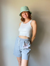 Load image into Gallery viewer, Cherry Posh Babes Club Gray Cropped Sweat Shorts
