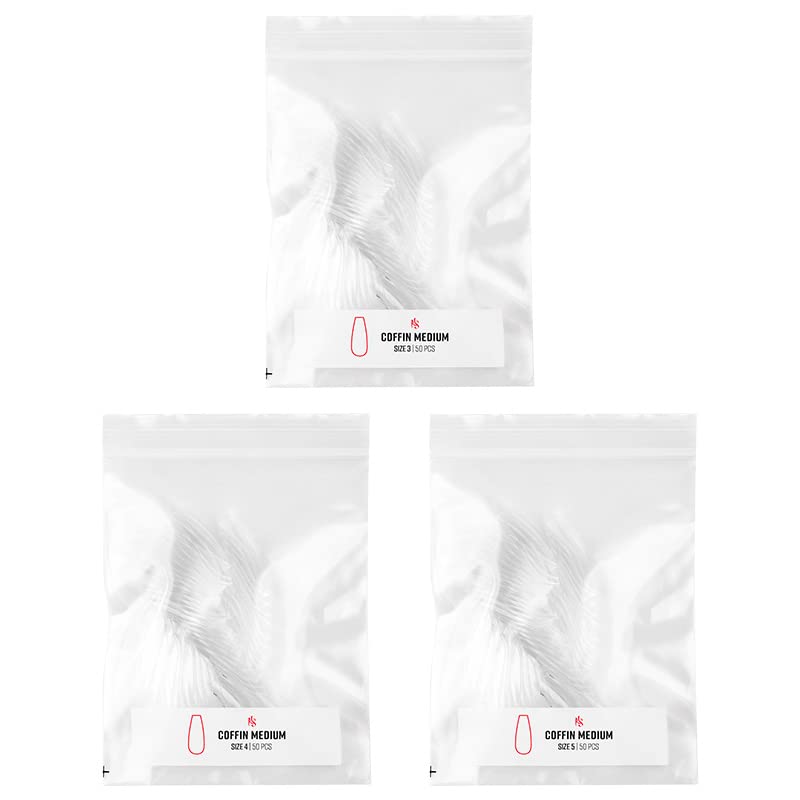 Kiara Sky Gelly Tip Soak Off Refill Packs - Coffin Medium