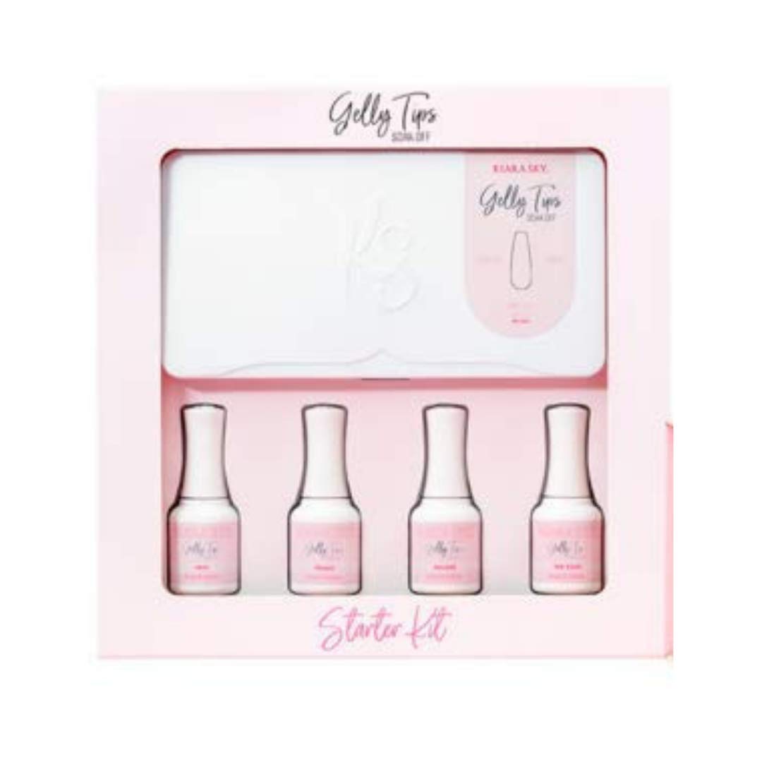  Kiara Sky Gelly Tips Starter Kit - Long Coffin Shape