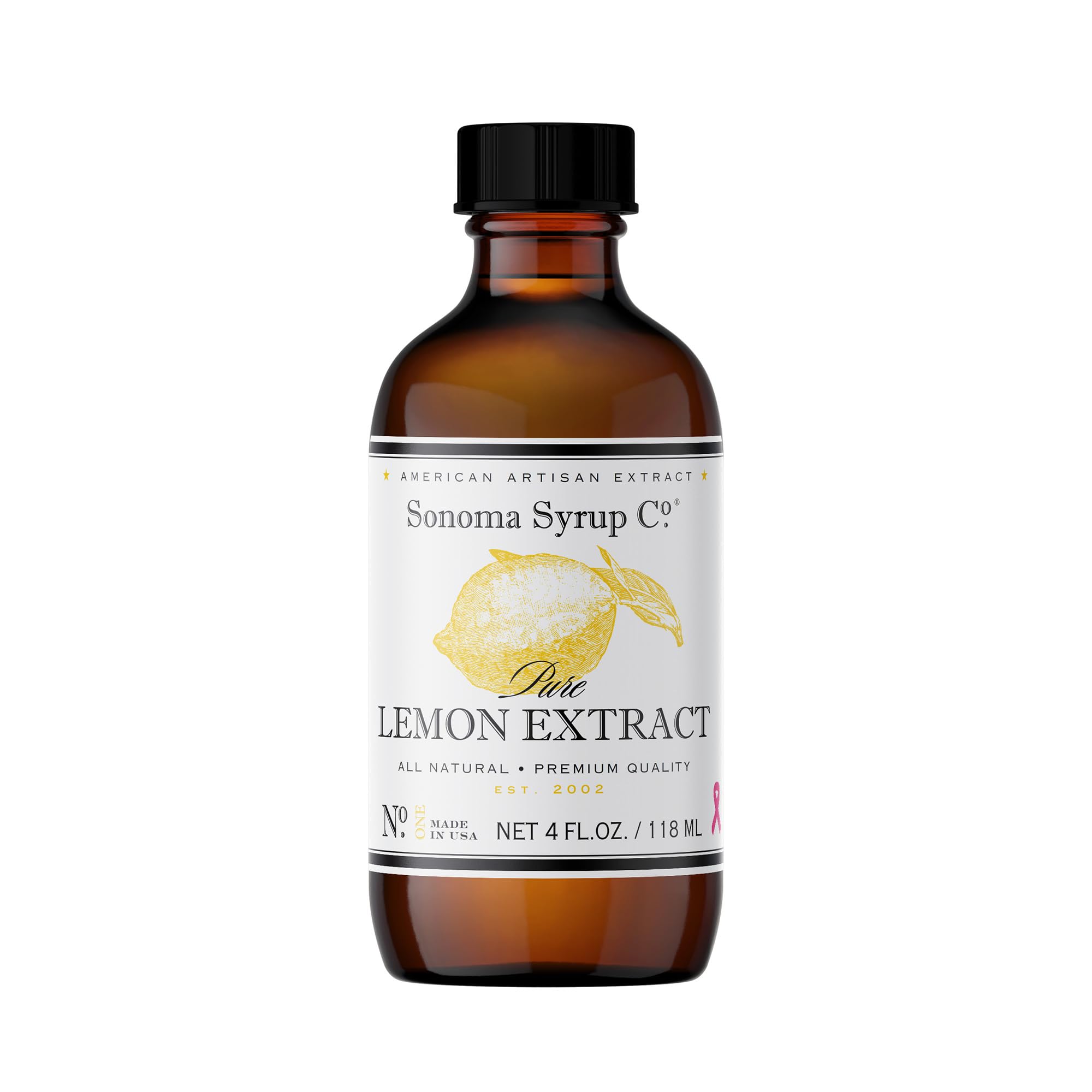  Sonoma Syrup Pure Lemon Extract 4 oz