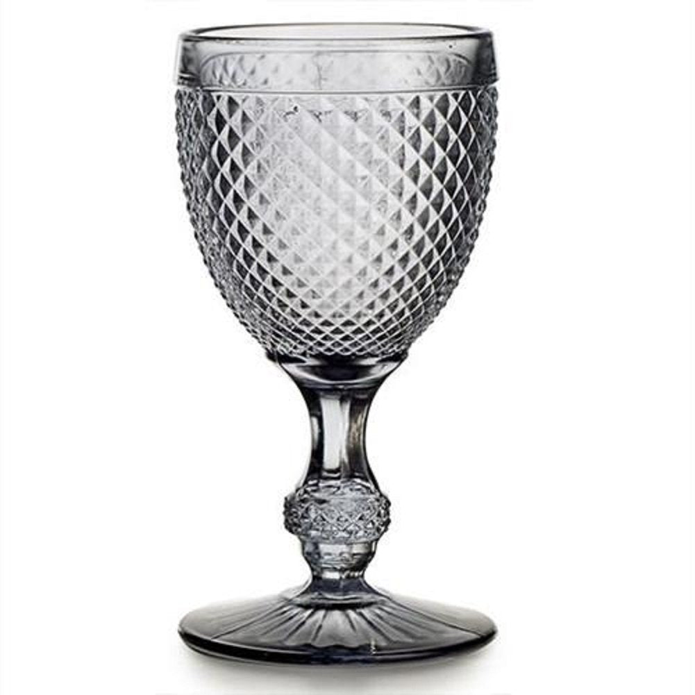  Vista Alegre Bicos Water Goblets Grey, Set of 4