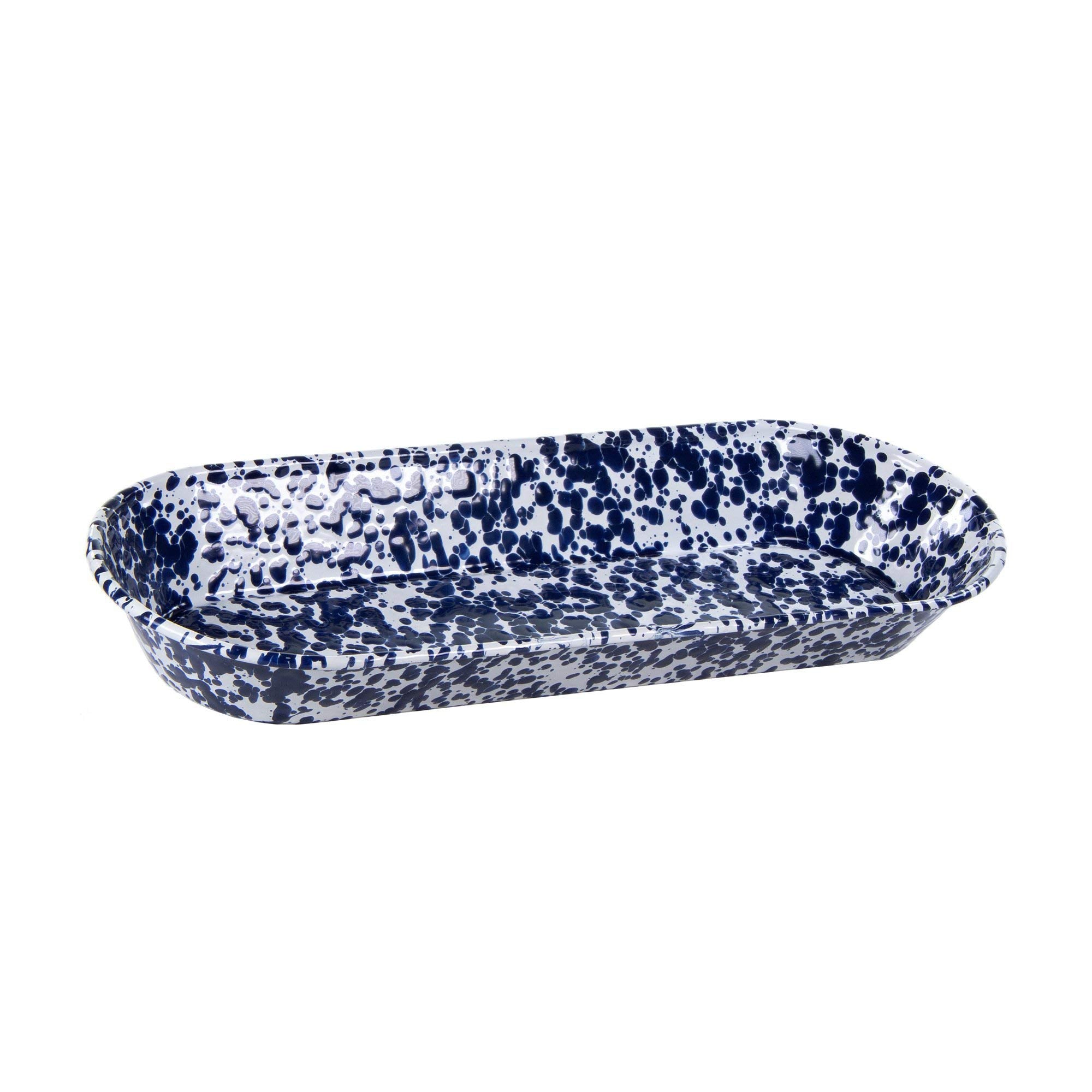  Golden Rabbit Enamelware 16" Oval Basket