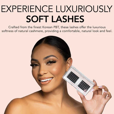 KIARA SKY LASH Cashmere Volume Lash Extensions | Black, (D-0.05-15MM)