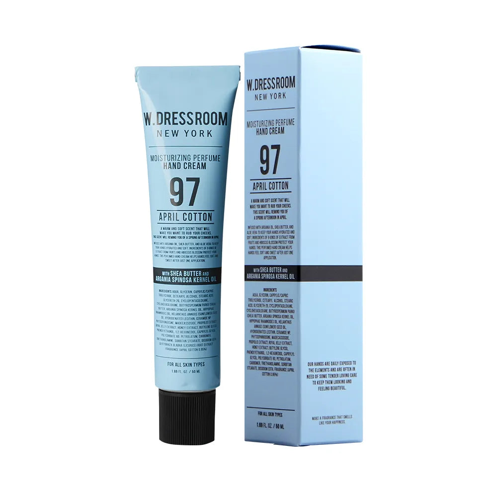  W.Dressroom Moisturizing Perfume Hand Cream No.97 April Cotton 1.69 fl oz
