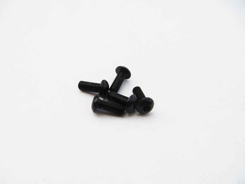 Hiro Seiko Aluminium M3 Hex Button Head Screw (Black - 5 pcs) | Smokem