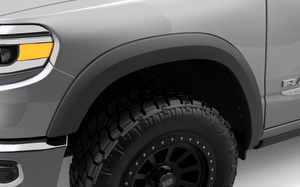 egr rugged fender flare on a grey ram 1500