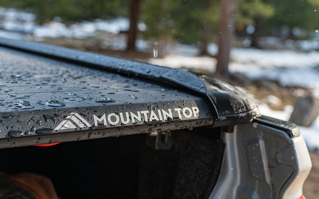 mountain top tonneau cover on a grey tundra