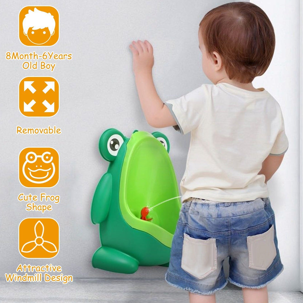 Frog Potty Training Urinal Bathroom with Funny Aiming Target | Aftya Deals