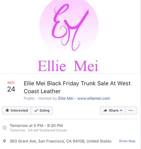 fashion clothing sale. shopping  , buy 2 get 1 free. san francisco fashion event . designer's dress on sale . trunk sale . black friday sale. christmas shopping . best deal of the year  best deal ever. west coast leather . gifts wrap shopping 