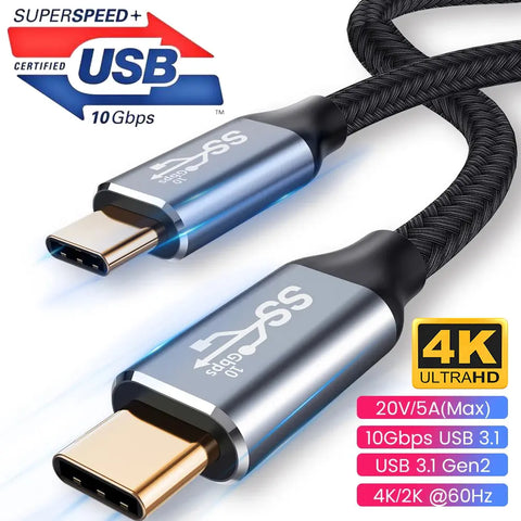 【ゴルフサンダー】USB 3.1 Gen2 10Gbps充電伝送ケーブル 1.5m | 急速充電ケーブル