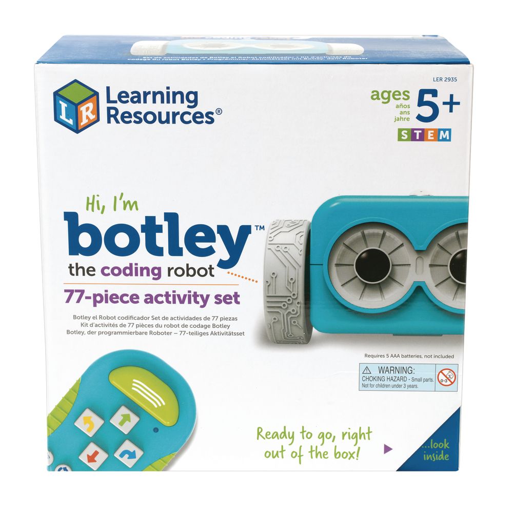 Botley® Coding Robot Obstacle Course, Cards and Tiles - 77 Pieces