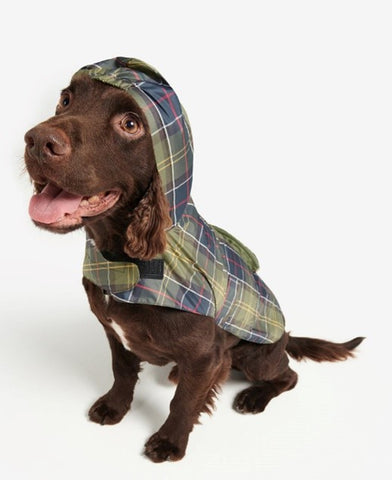 Image of a dog modelling the Barbour Packable Dog Coat