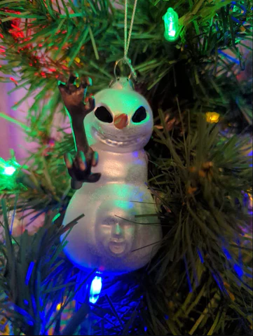 Horror Snowman Ornament Gallery Image 1