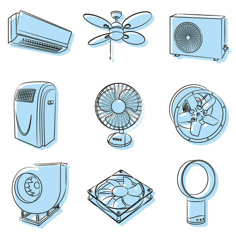 Graphic of different types of humidifiers