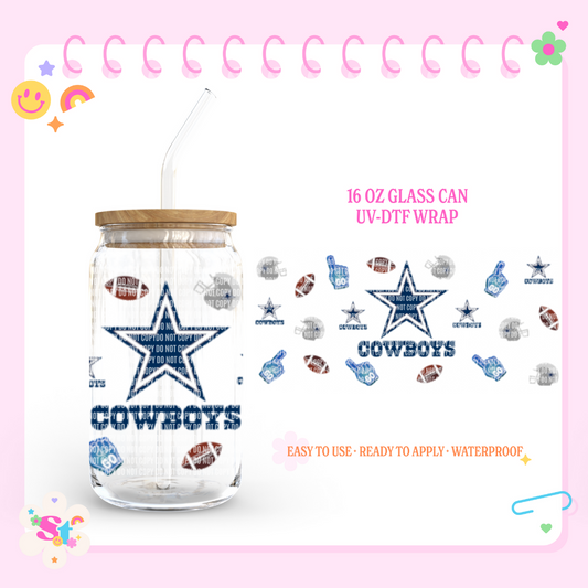 Football SF - 16oz UV DTF Cup Wrap – Glitter Delight LLC