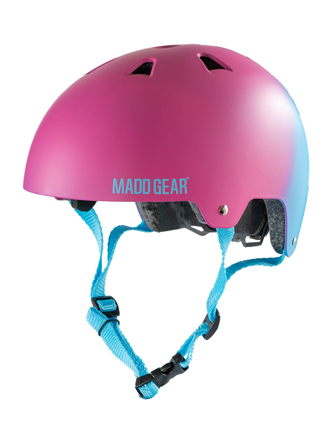 MADD GEAR 2 TONE ABS HELMET PINK / BLUE M/L - Madd Gear NZ product image