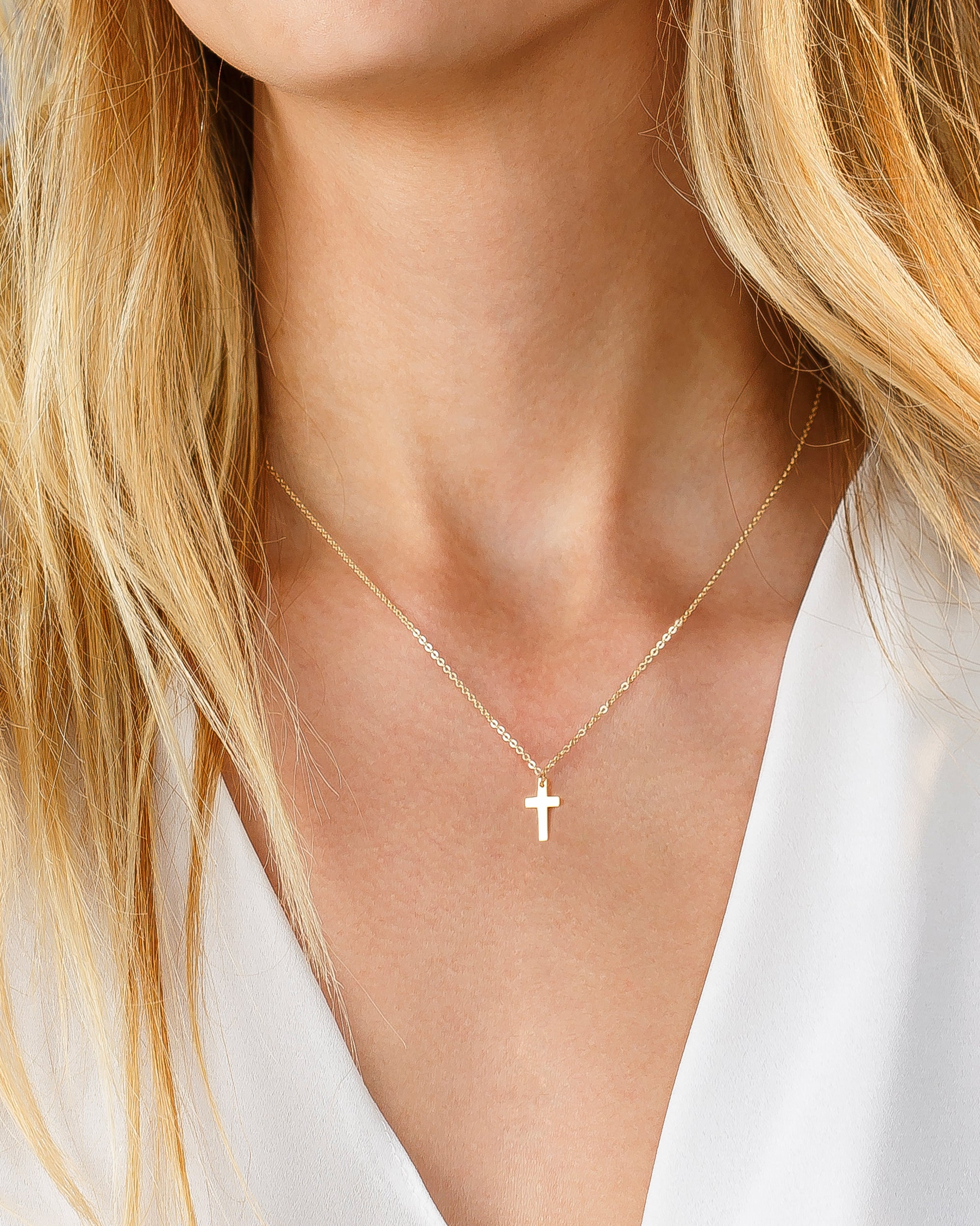 Small Cross Necklace - Monday Monarch product image