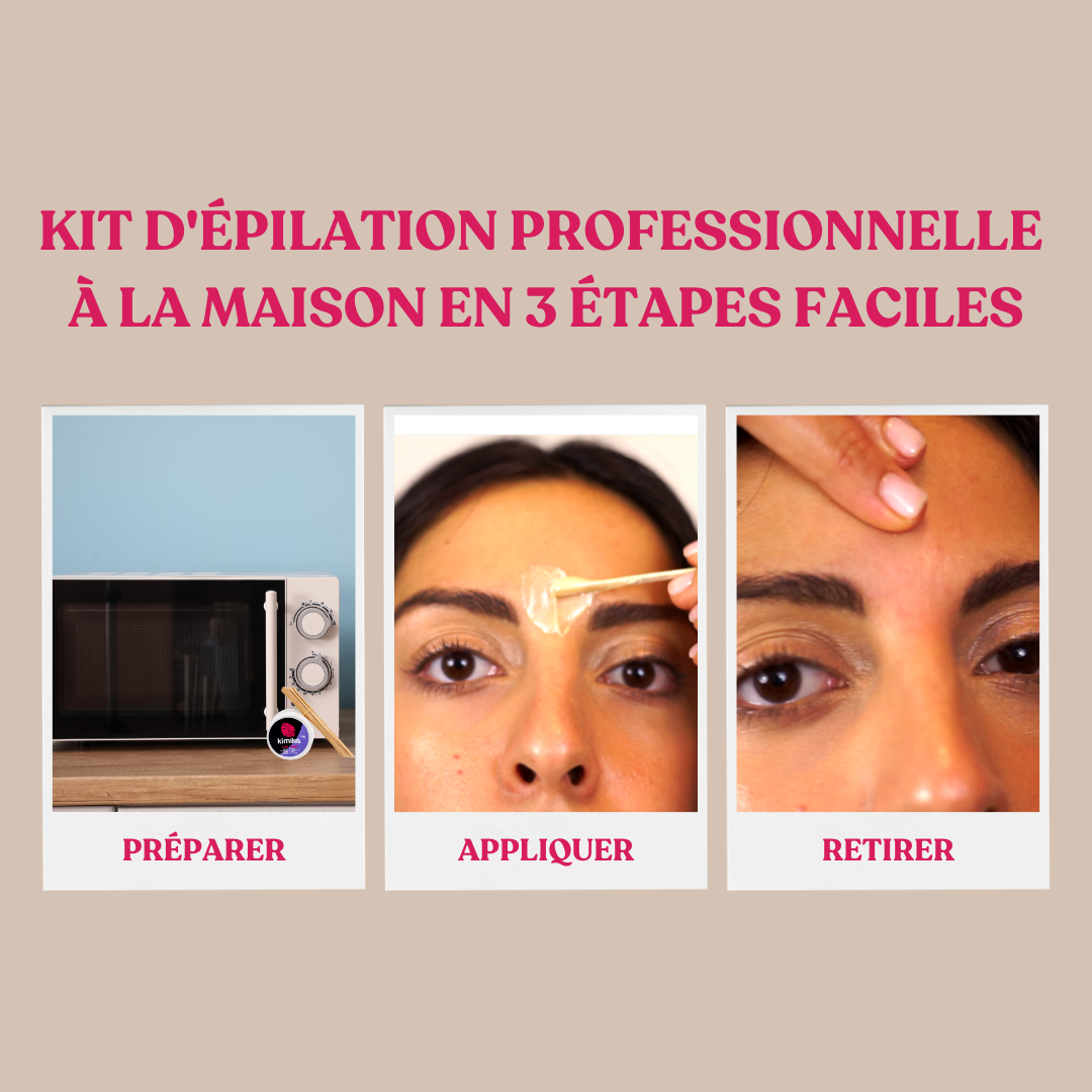 Kit d'épilation à domicile pour le visage (Vanille)