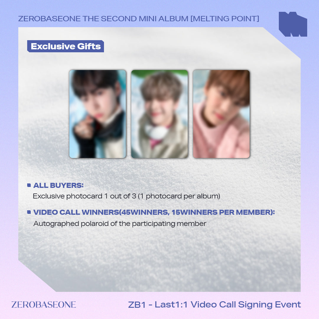 (Video Call Event) ZEROBASEONE - The 2nd Mini Album [MELTING POINT]