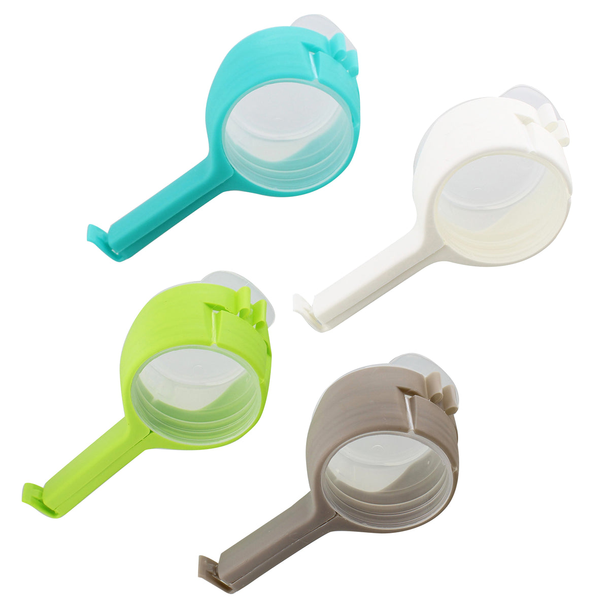 Bag Clips for Food - 4pk Food Clips to Seal Pour Food Storage Bag Clip