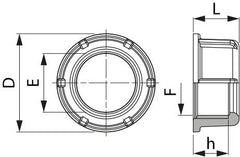 Fly Nut dimensions