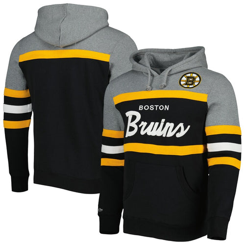 Boston Bruins Down and Distance Full-Zip Hoodie - Heather Charcoal