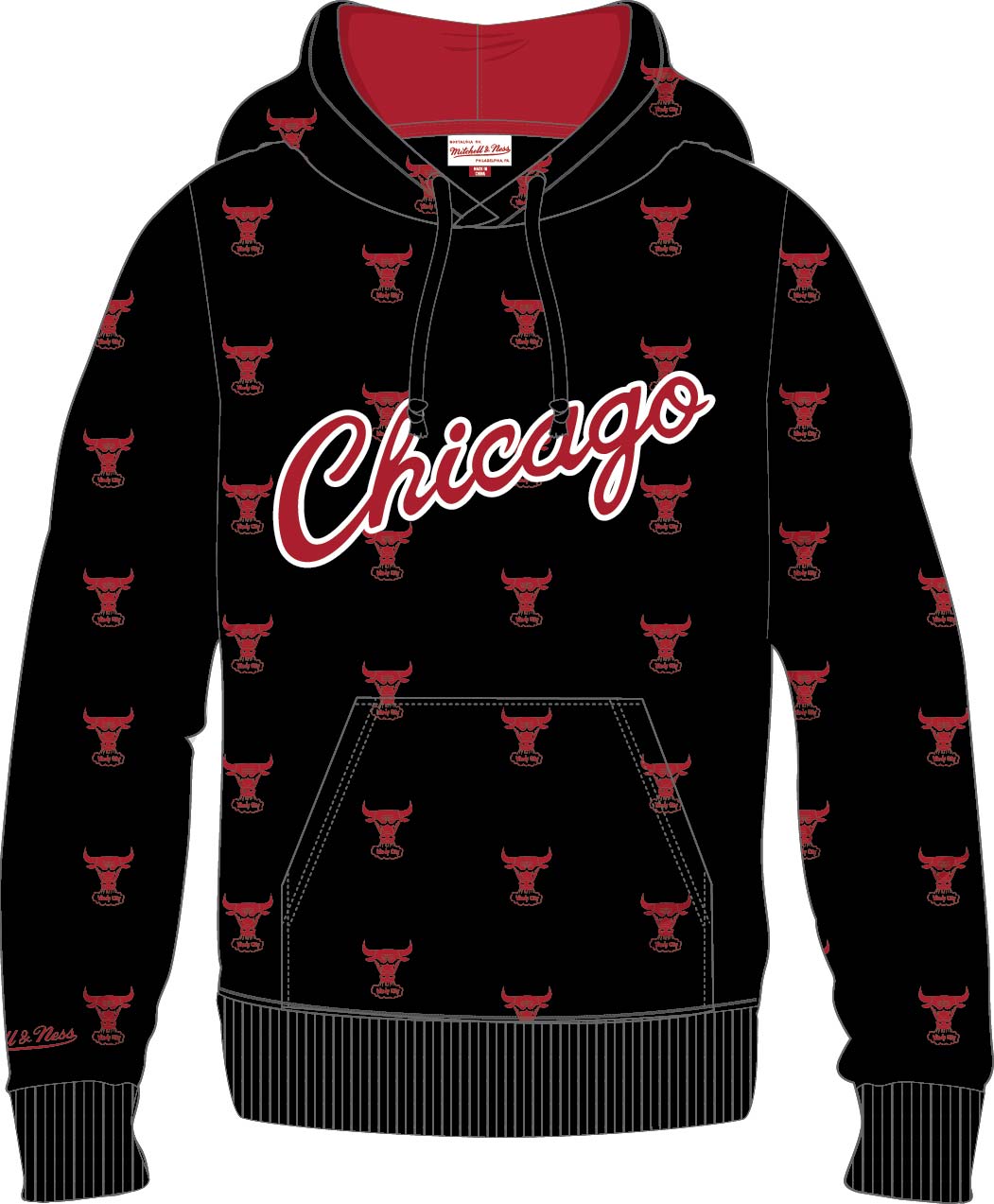 Shop Red Mens Mitchell & Ness Champ City Chicago Bulls Hoodie – Shoebacca