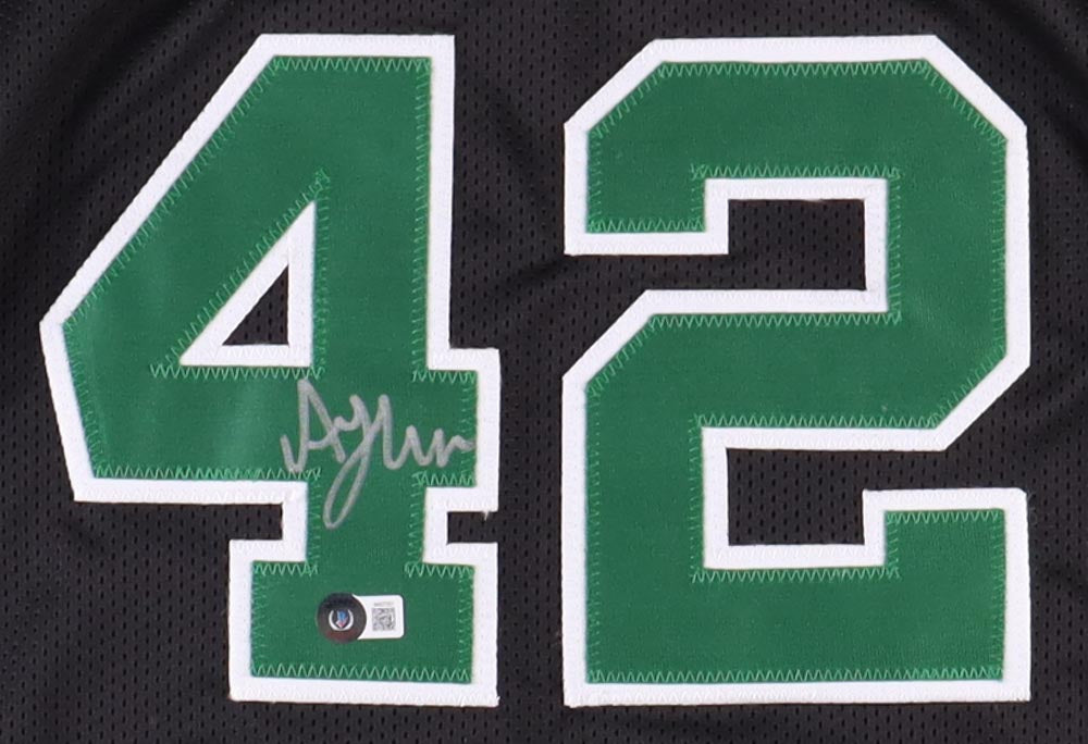 Larry Bird Boston Celtics Autographed Split Jersey