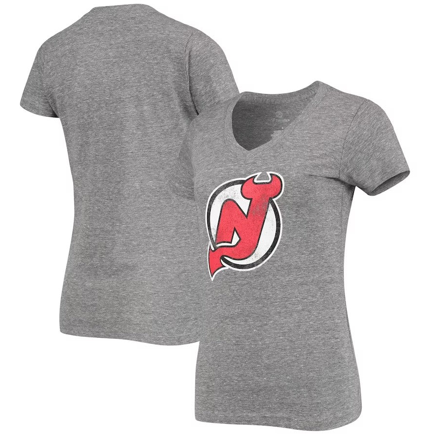 New Jersey Devils Women's Marble Red Heathered Long Sleeve T-Shirt -  Dynasty Sports & Framing