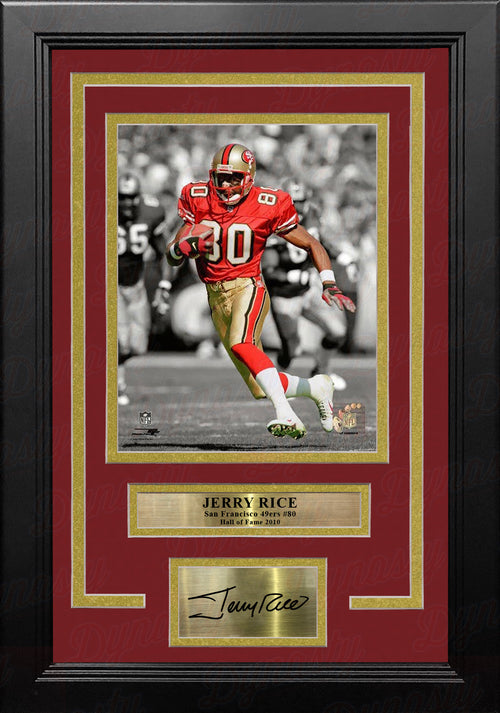 Jerry Rice Signed Framed 8x10 San Francisco 49ers Photo BAS – Super Sports  Center