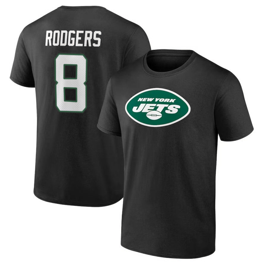 NFL Team Apparel Youth New York Jets Aaron Rodgers Green T-Shirt