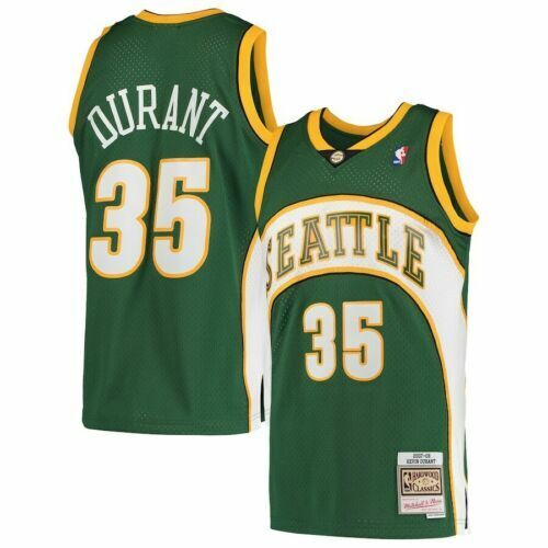 Kevin Durant Jersey  Seattle Supersonics Mitchell & Ness 2007 Throwback -  Green